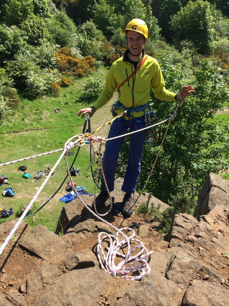 Qualified outdoor climbing instructor in scotland